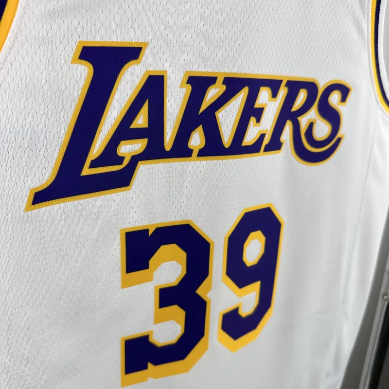 Jersey branco para homem dos Los Angeles Lakers Dwight Howard #39