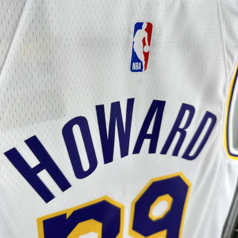 Jersey branco para homem dos Los Angeles Lakers Dwight Howard #39