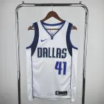 Dallas Mavericks White Dirk Nowitzki #41 Men’s Jersey