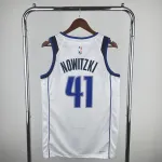 Dallas Mavericks White Dirk Nowitzki #41 Men’s Jersey