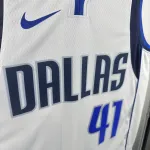 Dallas Mavericks White Dirk Nowitzki #41 Men’s Jersey
