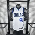 Dallas Mavericks White Dirk Nowitzki #41 Men’s Jersey