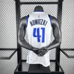 Dallas Mavericks White Dirk Nowitzki #41 Men’s Jersey