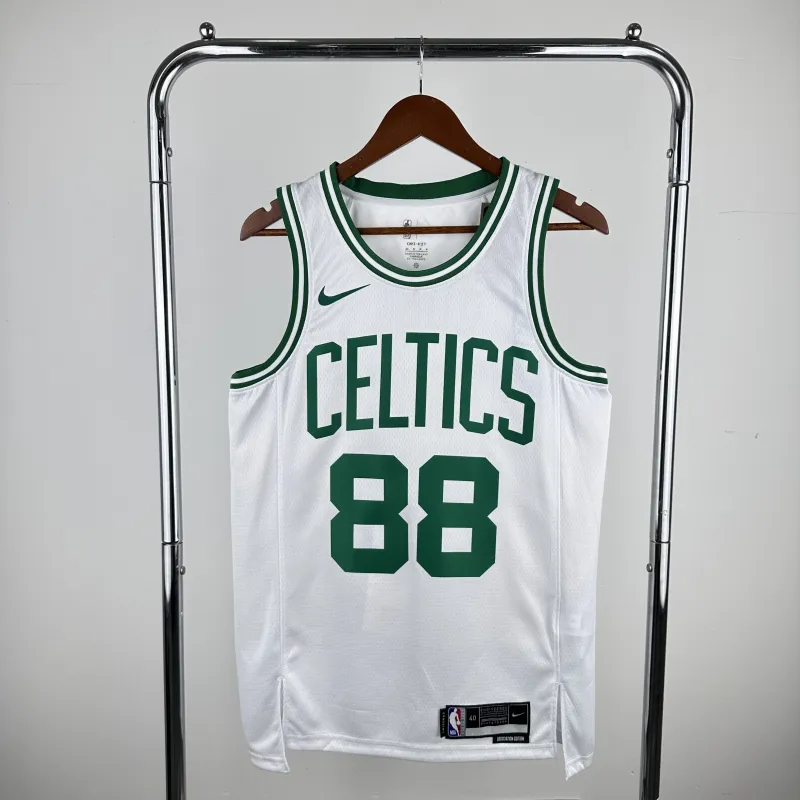 Maillot homme blanc Neemias Queta #88 des Boston Celtics