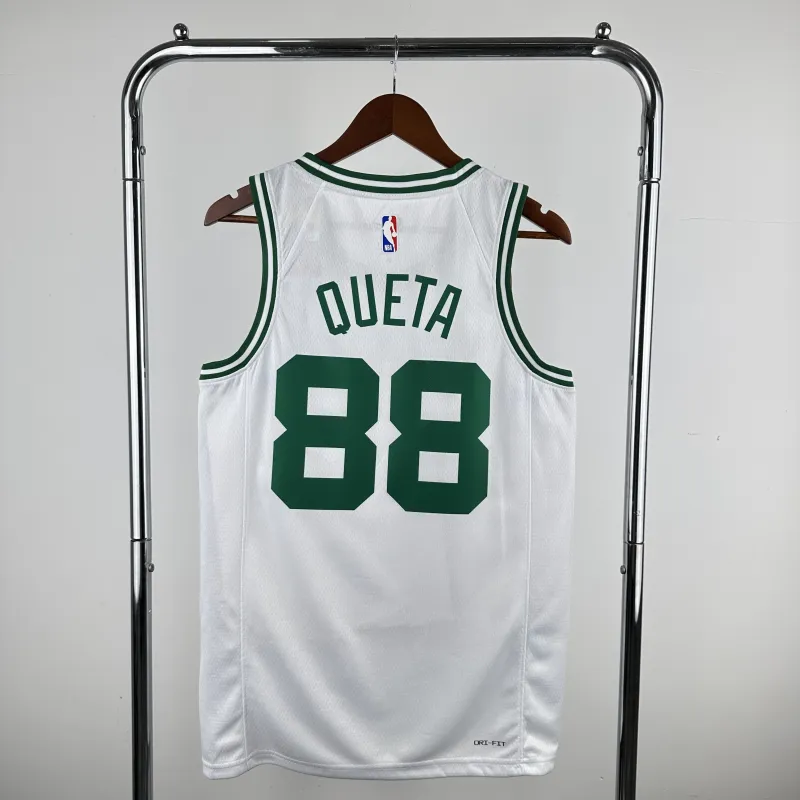 Maillot homme blanc Neemias Queta #88 des Boston Celtics