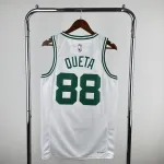 Maillot homme blanc Neemias Queta #88 des Boston Celtics