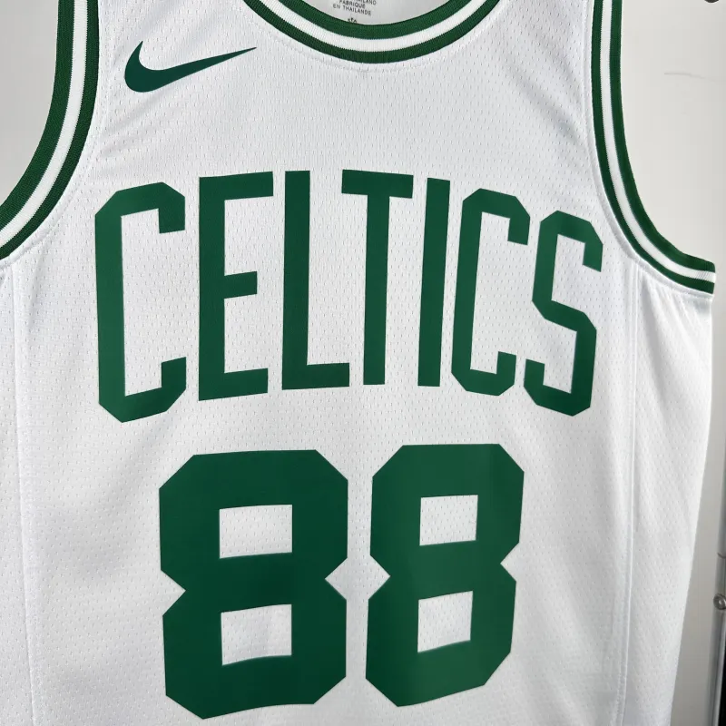 Maillot homme blanc Neemias Queta #88 des Boston Celtics