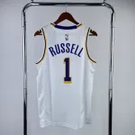 Los Angeles Lakers D’Angelo Russell #1 White Men’s Jersey