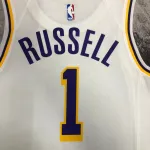 Los Angeles Lakers D’Angelo Russell #1 White Men’s Jersey