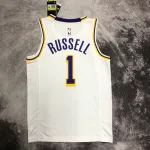 Los Angeles Lakers D’Angelo Russell #1 White Men’s Jersey