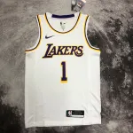 Los Angeles Lakers D’Angelo Russell #1 White Men’s Jersey
