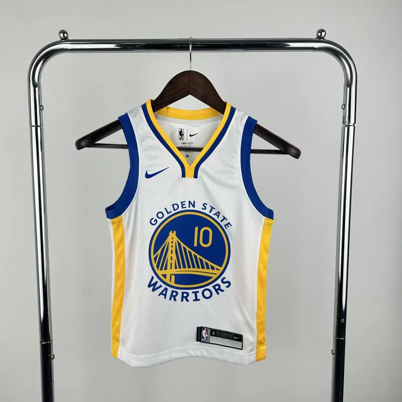 Golden State Warriors Kids White Buddy Hield #10 Jersey