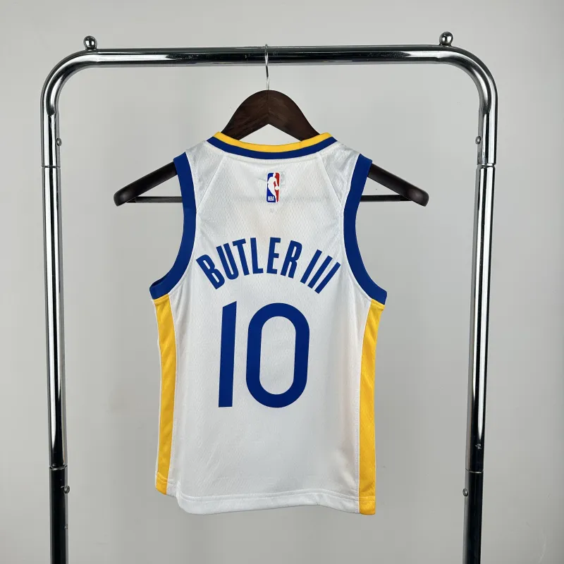Golden State Warriors Kids White Buddy Hield #10 Jersey