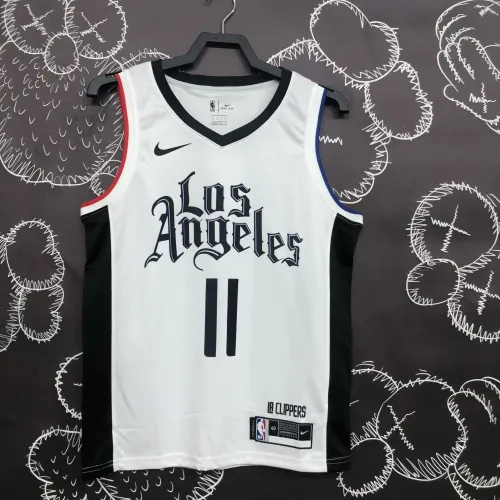 Camisola masculina branca dos LA Clippers #11