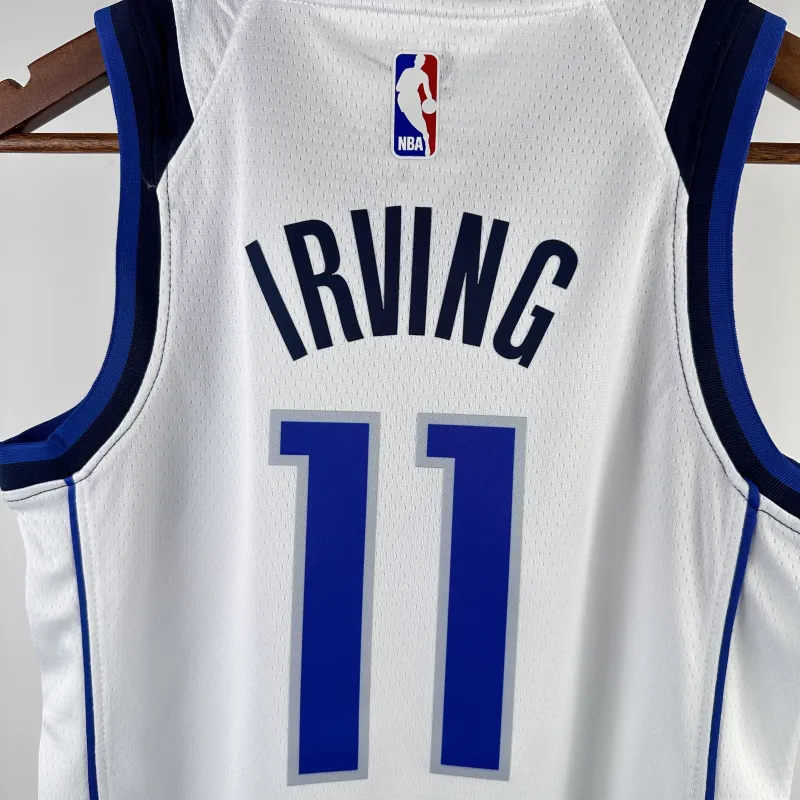 Dallas Mavericks Kyrie Irving #11 Youth White Jersey