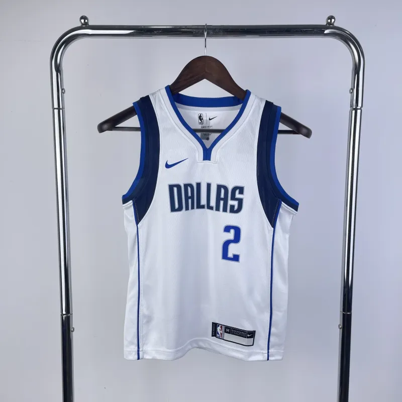 Dallas Mavericks Kyrie Irving #2 Youth White Jersey