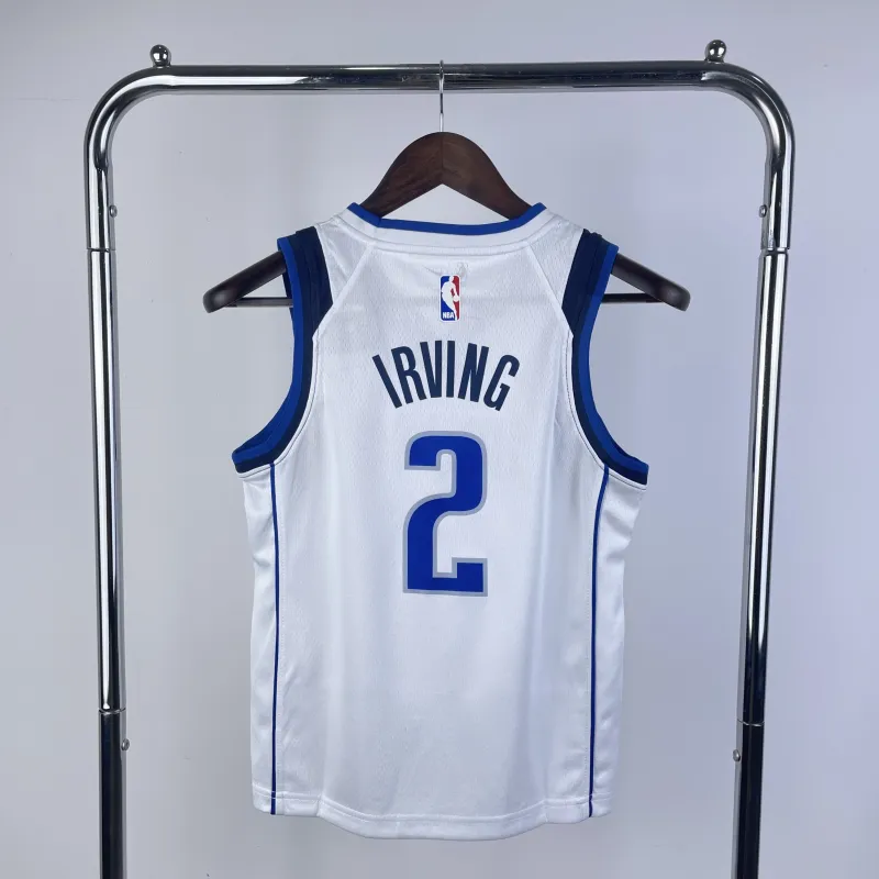 Dallas Mavericks Kyrie Irving #2 Youth White Jersey