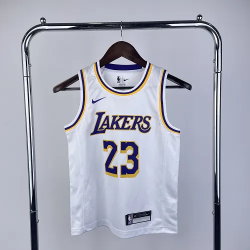 Los Angeles Lakers LeBron James #23 Jeugd Wit Jersey