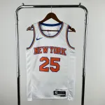 Camisola Mikal Bridges #25 branca dos New York Knicks | Camisola Swingman da NBA Jersey Mikal Bridges #25 branco dos New York Knicks | Jersey Swingman da NBA