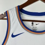 Jersey Mikal Bridges #25 branco dos New York Knicks | Jersey Swingman da NBA