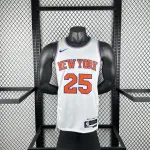 Jersey Mikal Bridges #25 branco dos New York Knicks | Jersey Swingman da NBA