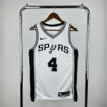 Maglia San Antonio Spurs Bianco Keldon Johnson #4 | Maglia NBA Swingman San Antonio Spurs White Keldon Johnson #4 Jersey | NBA Swingman Jersey
