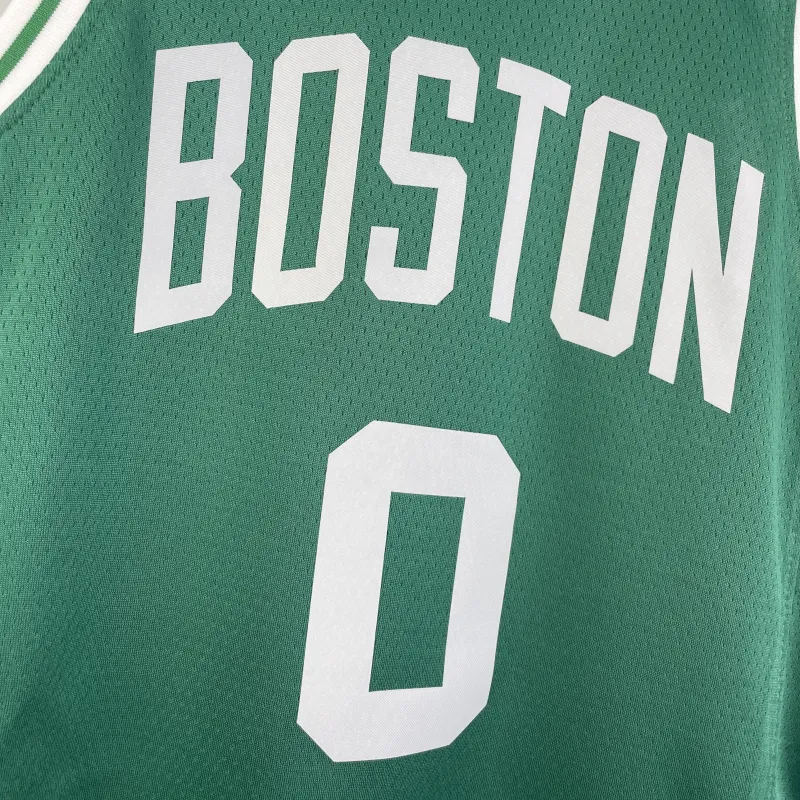 Boston Celtics Jayson Tatum #0 Youth Green Jersey