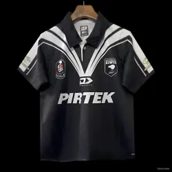 2024 New Zealand Kiwis Black with White V-Chevron Jersey - product photo US24.99 - 2024 New Zealand Kiwis Black with White V-Chevron Jersey