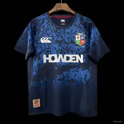 US24.99 - 2025 British & Irish Lions Navy with Blue Pattern Jersey
