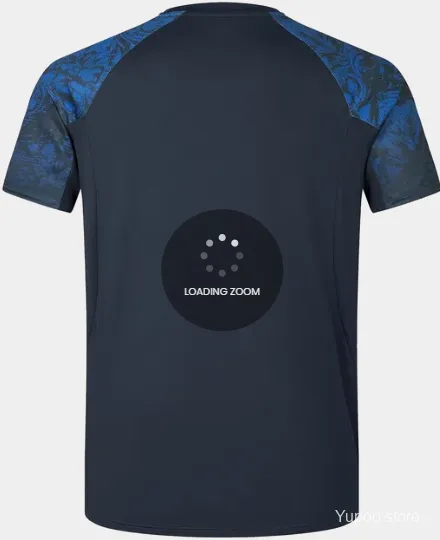 Maglia dei British & Irish Lions 2025 blu navy con motivi blu