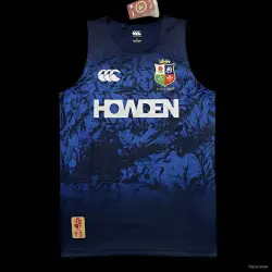 US24.99 - 2025 British & Irish Lions Navy with Blue Pattern Singlet