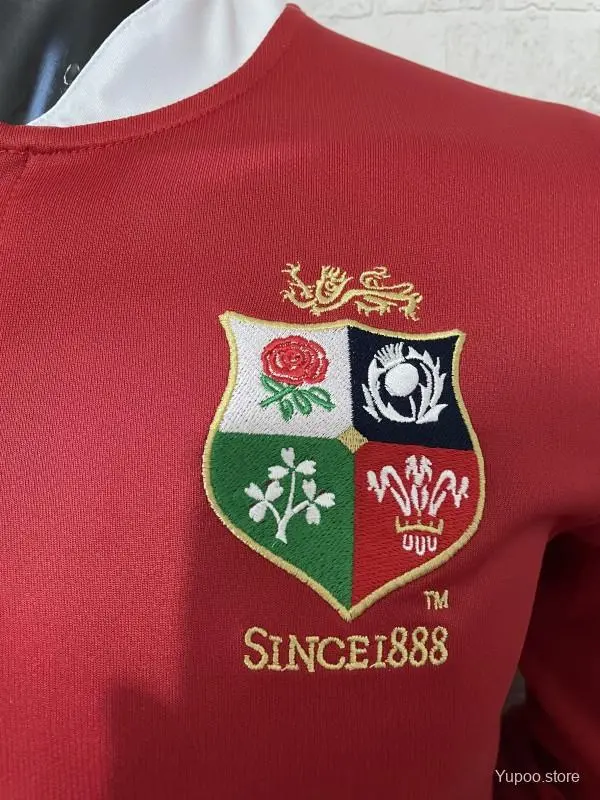 2025 British & Irish Lions Red Long Sleeve Jersey