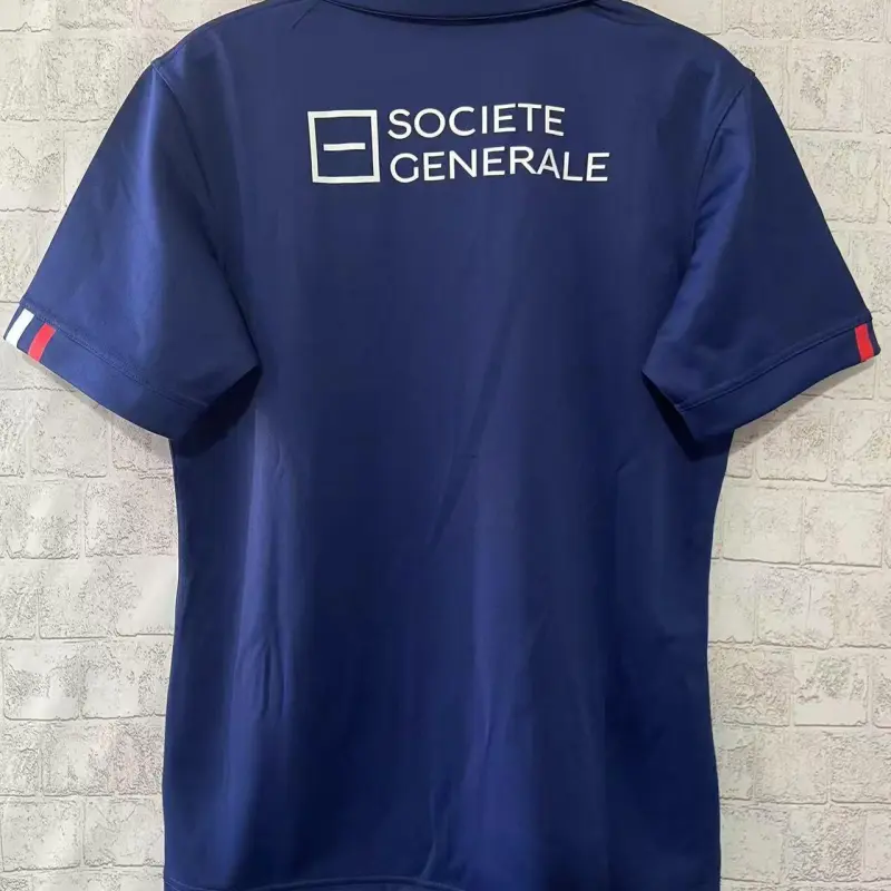 2025 France Navy Blue with Tricolor Stripes Home Jersey