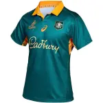 2026 Australia Wallabies Jersey Verde con Diseño de Arte Indígena