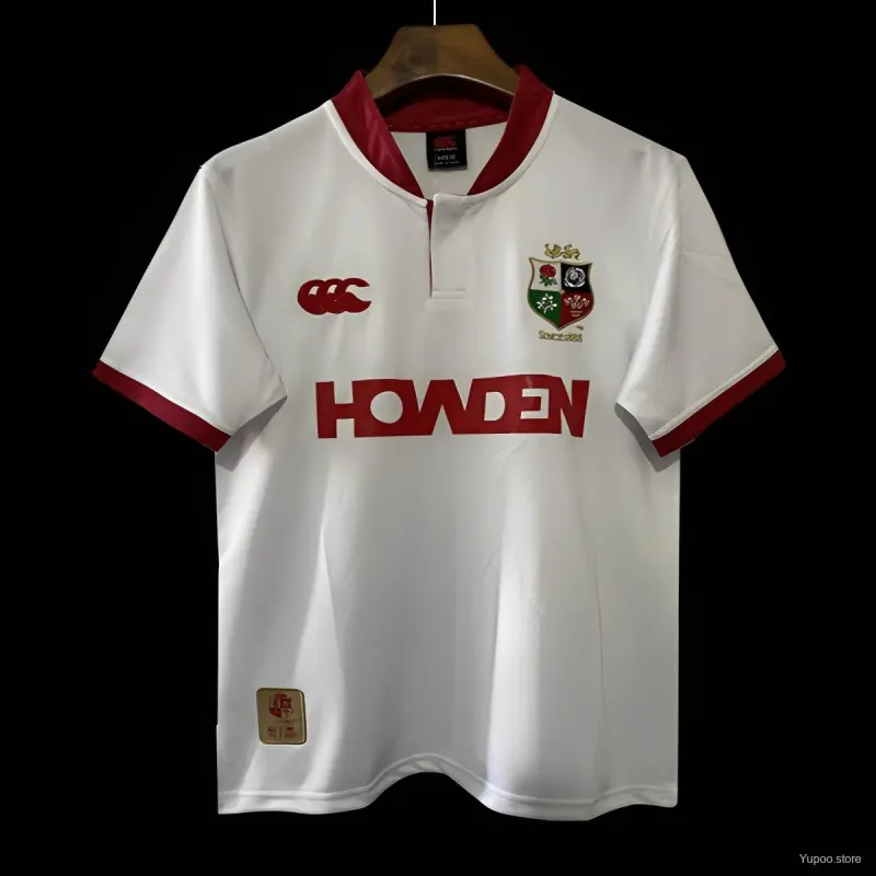 2026 British & Irish Lions-shirt in wit met rode rand