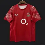 Maillot rouge à rayures géométriques Angleterre 2026 2026 England Red with Geometric Stripe Pattern Jersey