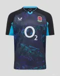 2026 England Rugby Navy with Blue Digital Cityscape Pattern Jersey