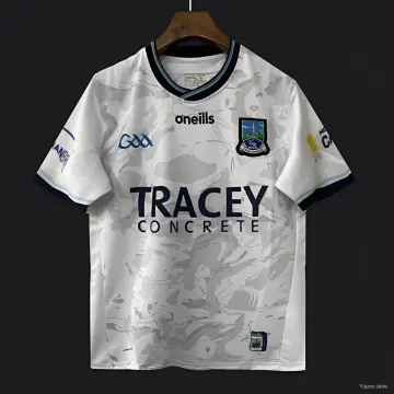 2026 Fermanagh GAA White with Grey Camouflage Pattern Jersey