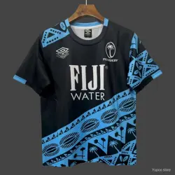 2026 Fiji Black with Pacific Island Art Jersey - product photo US24.99 - 2026 Fiji Black with Pacific Island Art Jersey