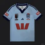 2026 New South Wales Blues Sky Blue with Navy Trim Kids Jersey 2026 New South Wales Blues Sky Blue with Navy Trim Kids Jersey