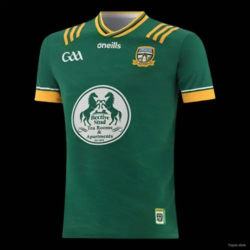 Camisola do Meath GAA de 2026, verde com detalhes dourados