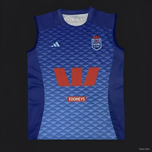 2026 New South Wales Blues Azul-marinho com padrão de diamante Camisola para mulher