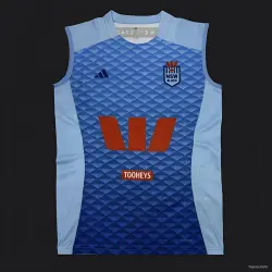 2026 New South Wales Blues Sky Blue met ruitpatroon damesshirt - productfoto US$ 22,99 - 2026 New South Wales Blues hemd voor dames, hemelsblauw met ruitpatroon
