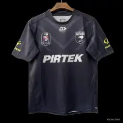 2026 New Zealand Kiwis Alternate Black with Tonal Chevron Pattern Jersey - product photo US24.99 - 2026 New Zealand Kiwis Alternate Black with Tonal Chevron Pattern Jersey