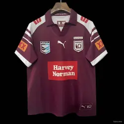 2026 Queensland Maroons Maroon with White Sleeves Jersey - product photo US24.99 - 2026 Queensland Maroons Maroon with White Sleeves Jersey