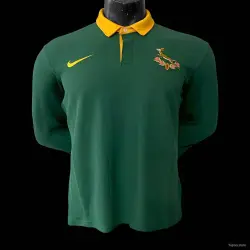 2026 South Africa Green Long Sleeve Polo Rugby Jersey - product photo US24.99 - 2026 South Africa Green Long Sleeve Polo Rugby Jersey