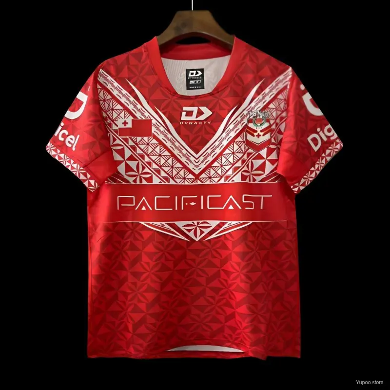 Tonga Rugby Jersey 2026 League Red