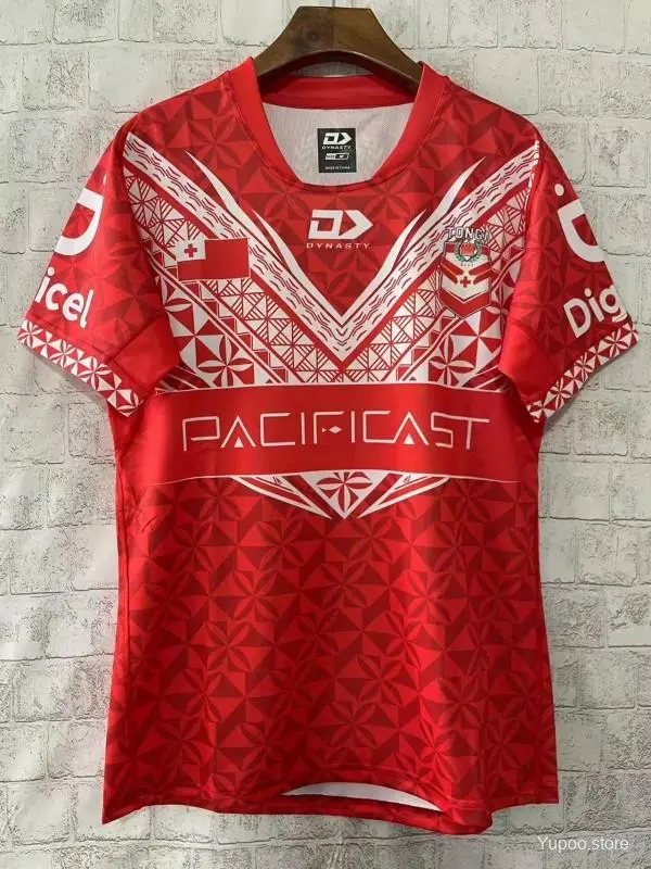 Tonga Rugby Jersey 2026 League Red