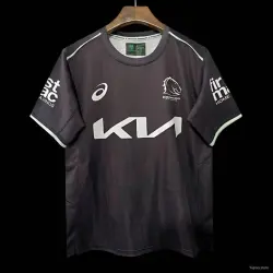 25/26 Brisbane Broncos Charcoal Grey Training Jersey - product photo US24.99 - 25/26 Brisbane Broncos Charcoal Grey Training Jersey