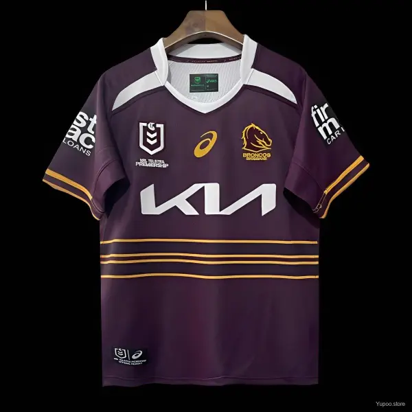 Camisa dos Brisbane Broncos - Qualidade de primeira classe - Vista detalhada